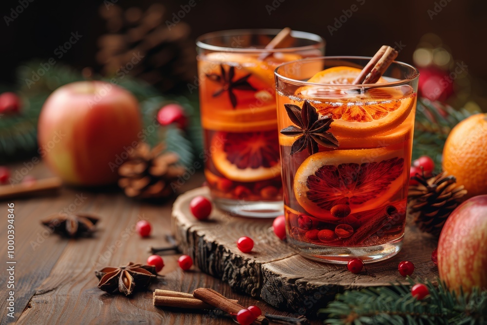 Cozy mulled wine and spicy hibiscus tea a festive warm drink for holiday comfort and cheer Cozy mulled wine and spicy hibiscus tea a festive warm drink for holiday comfort and cheer
