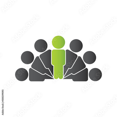 Universal business management and human resources icon set. Universal icons for web and mobile. Vector.