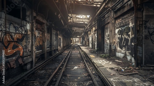 A deserted corridor leading to forgotten platforms.