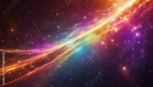 Vibrant Universes - Colorful Waves in Space, HD, Enhanced Detail