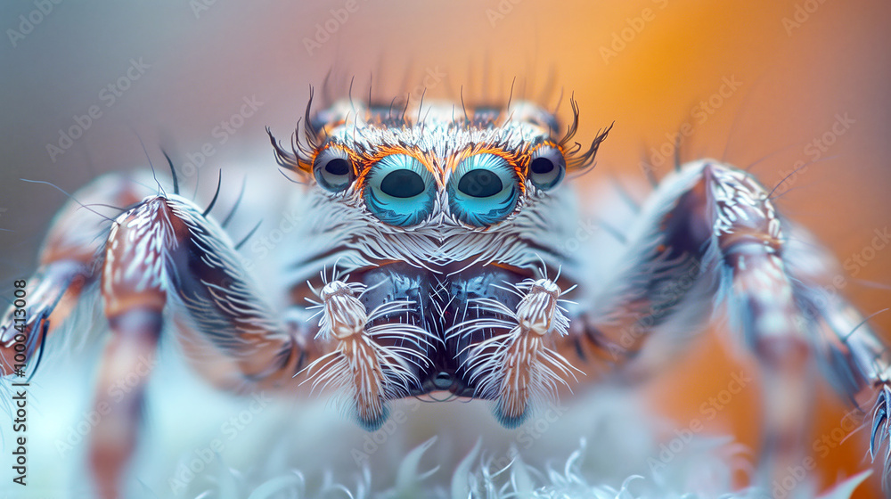 Macro photo of a small spider Macro photo of a small spider