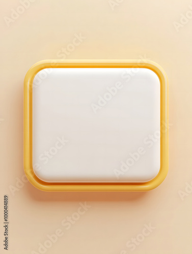 Free Download 3D Speech Bubble Design – Minimalist Message Icon in Yellow - GFXLoad