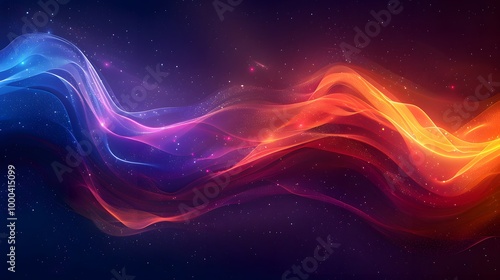 Vibrant gradient waves flowing in a seamless abstract pattern with deep, rich colors and dynamic motion.