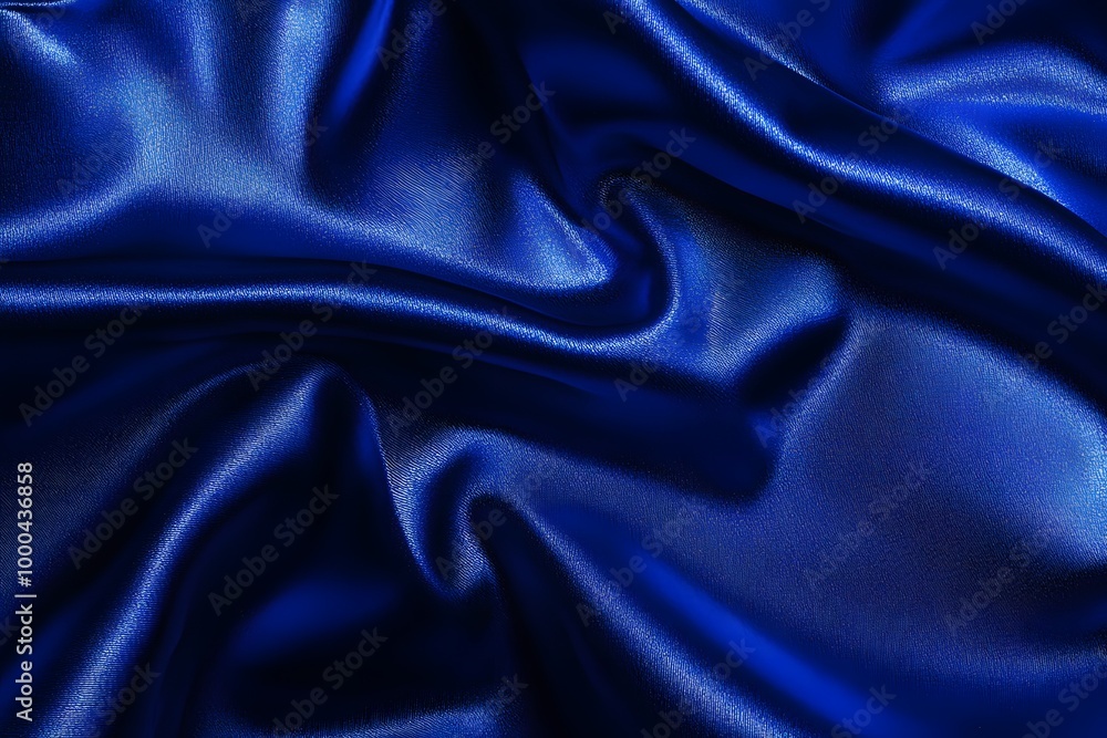 Fototapeta premium Abstract Blue Satin Fabric Texture