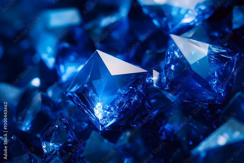 Blue Gemstones - Macro Photography of Sparkling Jewels Blue Gemstones - Macro Photography of Sparkling Jewels