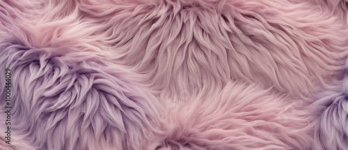 Soft Pink and Purple Faux Fur Texture