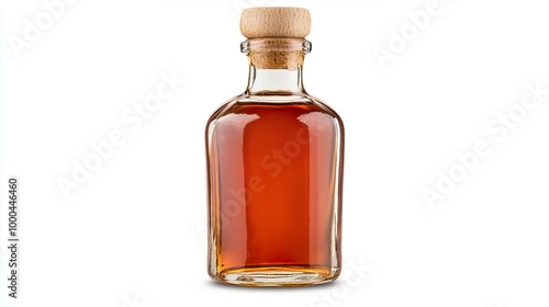 Fish sauce on solid white background, single object