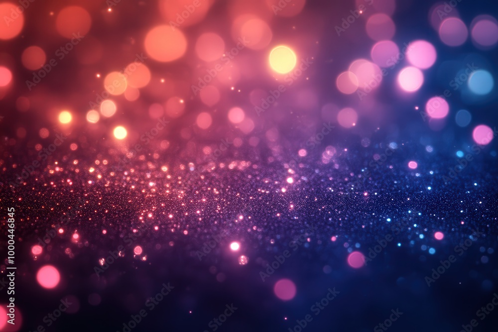 Abstract Sparkling Particles In Pink And Purple Gradient Background Abstract Sparkling Particles In Pink And Purple Gradient Background