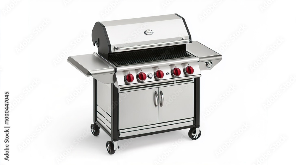 A countertop grill on solid white background, single object A countertop grill on solid white background, single object
