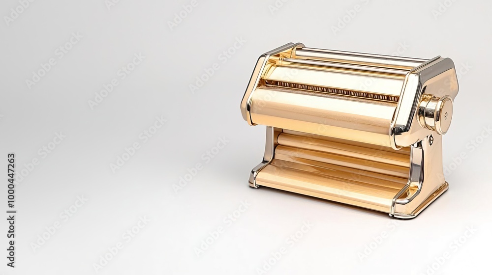 A pasta maker on solid white background, single object A pasta maker on solid white background, single object