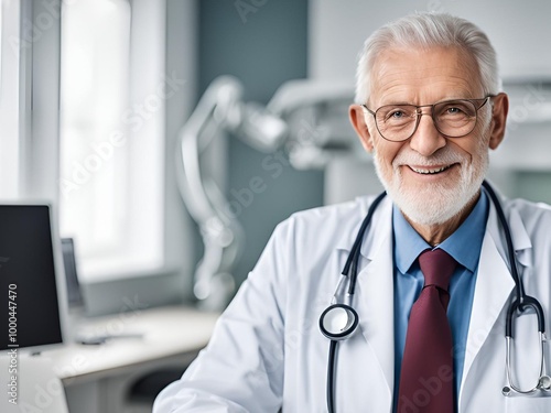 Doctor wearing uniform and stethoscope