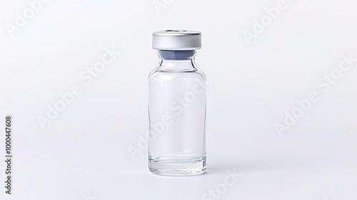 A sample vial on solid white background, single object