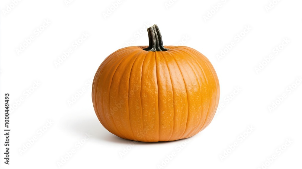 Pumpkin on solid white background, single object Pumpkin on solid white background, single object