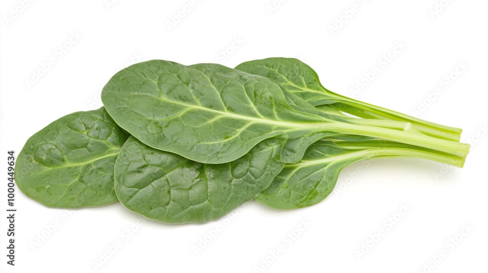 Spinach on solid white background, single object Spinach on solid white background, single object