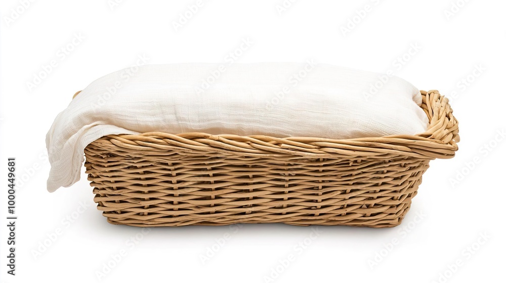 Obraz premium A baby bassinet on solid white background, single object