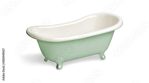 A baby bathtub on solid white background, single object