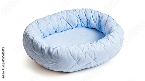 A baby bassinet on solid white background, single object photo