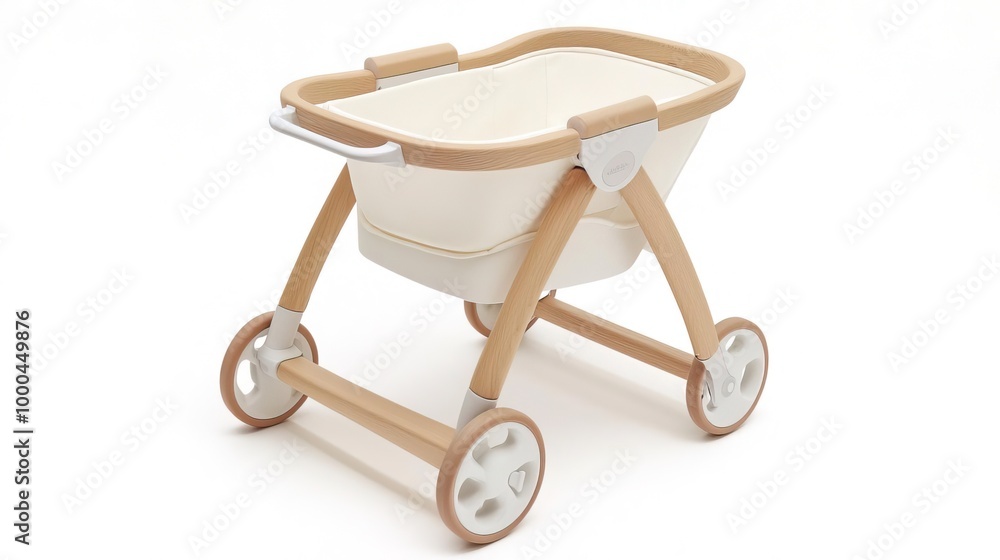 A baby walker on solid white background, single object A baby walker on solid white background, single object