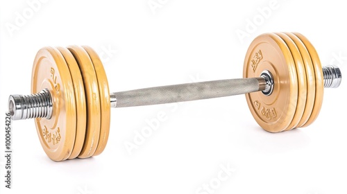 Cork dumbbell isolated on white background