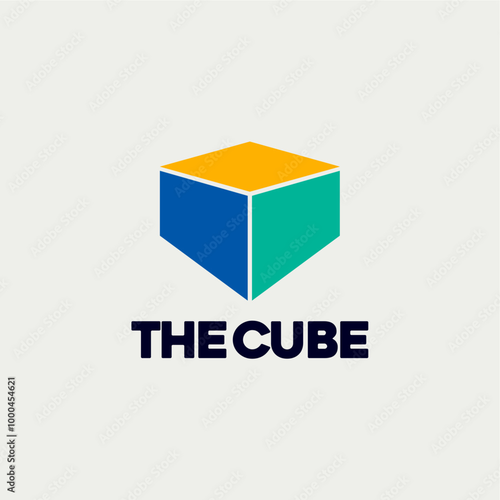 The cube square logo design vector royalty free business brand image template download editable The cube square logo design vector royalty free business brand image template download editable