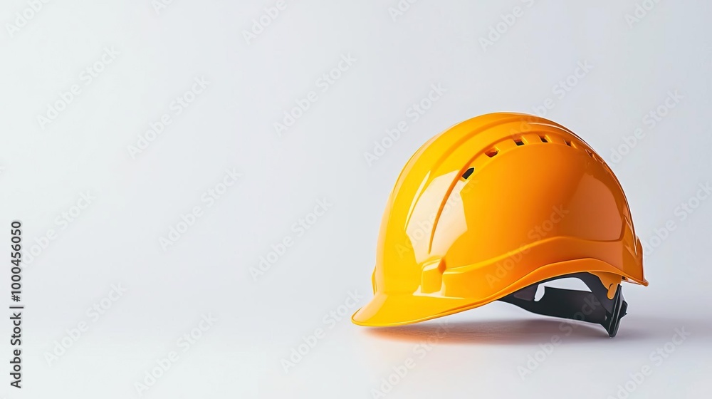 Fototapeta premium A climbing helmet on solid white background, single object