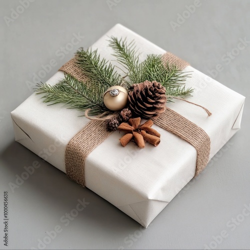 DIY gift on white --v 6.1 Job ID: a1375382-b55e-4acf-a8be-81f85bf906c1 photo