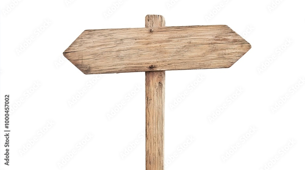 Rustic wooden signpost isolated on white background. Rustic wooden signpost isolated on white background.