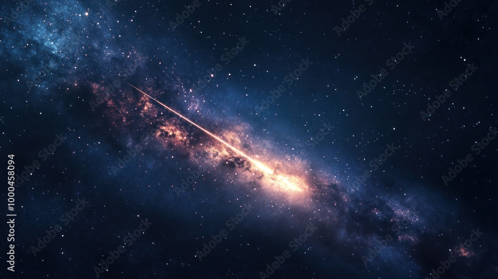 A Bright Streak of Light Across the Milky Way Galaxy A Bright Streak of Light Across the Milky Way Galaxy