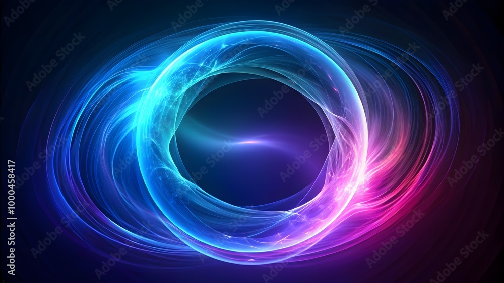 vibrant neon-like abstract swirling sphere on a black background vibrant neon-like abstract swirling sphere on a black background