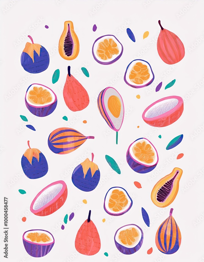 Colorful Fruit Pattern Colorful Fruit Pattern
