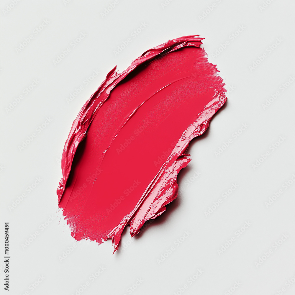 Creative concept photo of cosmetics swatches of lipstick on white background Creative concept photo of cosmetics swatches of lipstick on white background