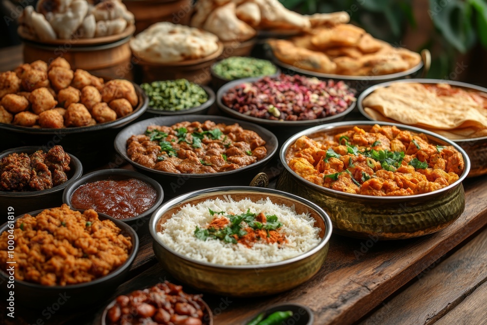 Variety of culinary delights. Teasty food in a salad bar at a restaurant. Selective focus Variety of culinary delights. Teasty food in a salad bar at a restaurant. Selective focus