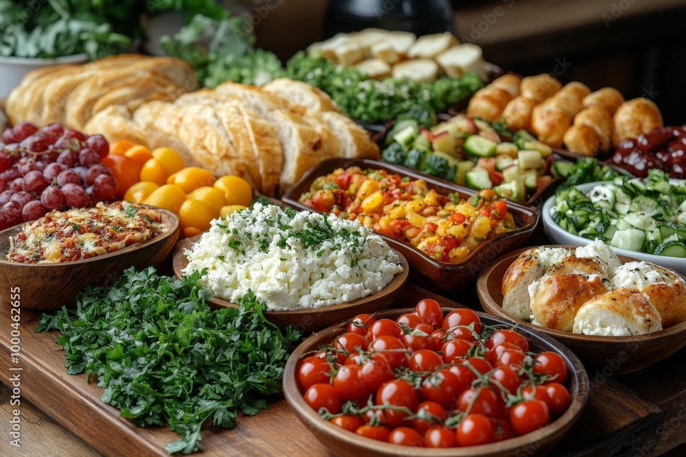 Variety of culinary delights. Teasty food in a salad bar at a restaurant. Selective focus Variety of culinary delights. Teasty food in a salad bar at a restaurant. Selective focus