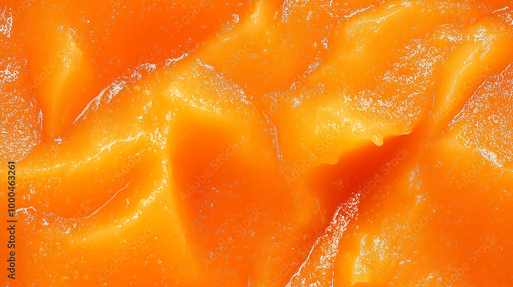 a close-up, top-down view of papaya jam spread across the entire frame, filling the image with its warm orange color and smooth texture a close-up, top-down view of papaya jam spread across the entire frame, filling the image with its warm orange color and smooth texture