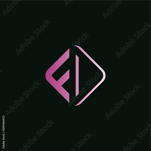 Letter fd square logo design vector royalty free business brand image template download editable