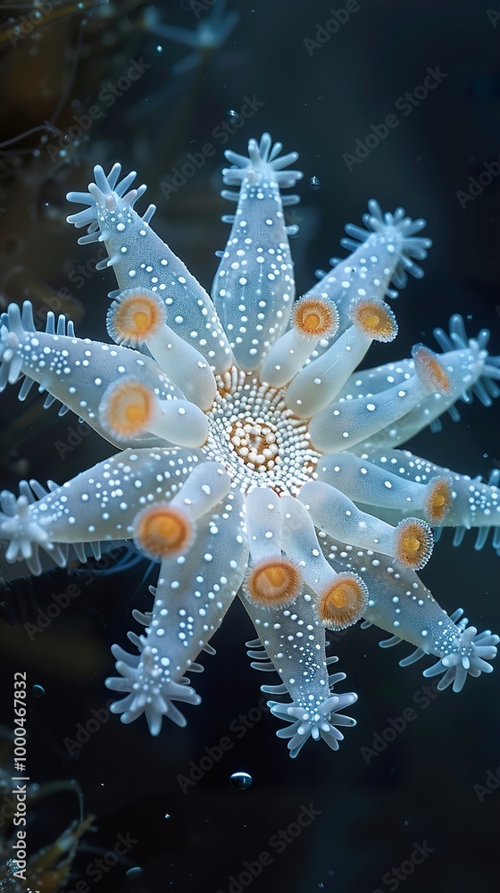 Stunning Close-Up of a Sea Anemone in its Natural Habitat Stunning Close-Up of a Sea Anemone in its Natural Habitat