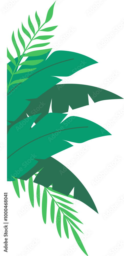 Fototapeta premium Greenery tropical leaves decoration