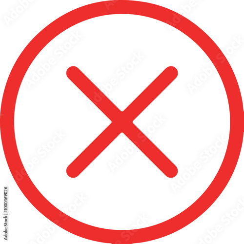 Cross Remove Sign
