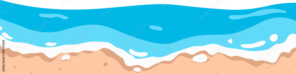 Beach sand border Beach sand border