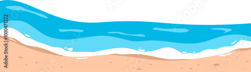 Beach sand border