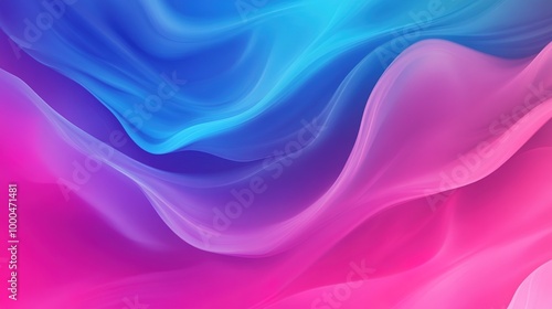 A striking gradient background featuring a seamless transition from vibrant neon pink to electric blue, creating a futuristic and energetic effect