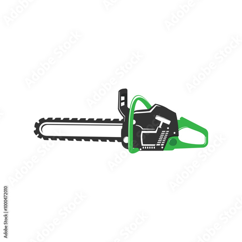 Professional chainsaw concept vector