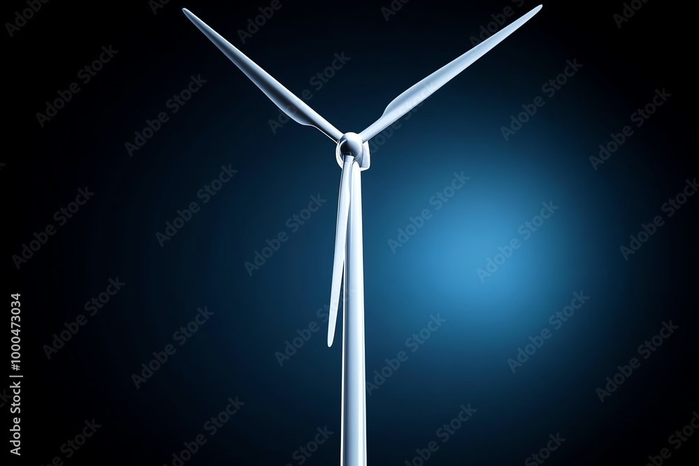 Minimal wind turbine icon, using sleek lines to capture the essence of renewable energy in a simple, modern design Minimal wind turbine icon, using sleek lines to capture the essence of renewable energy in a simple, modern design