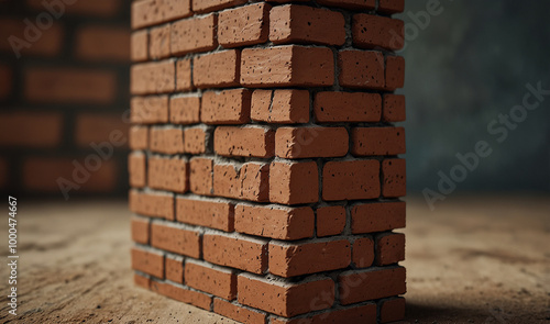 bricks with new style and wall