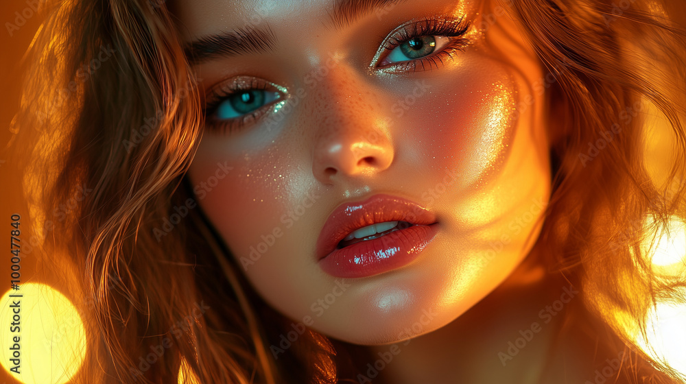 A photo shoot of a beautiful female model with a shiny lip gloss, the photo was taken with a flash on a canon g7x A photo shoot of a beautiful female model with a shiny lip gloss, the photo was taken with a flash on a canon g7x