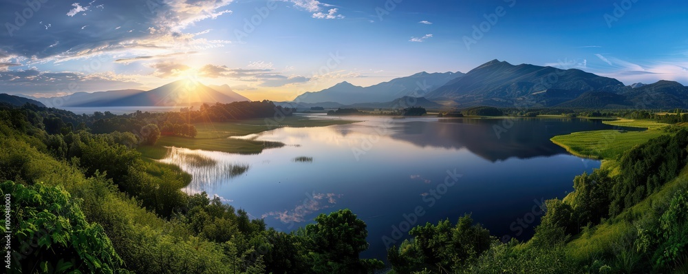 Scenic overlook with a panoramic view, expansive and serene, Nature, Soft greens, Photograph, Natural beauty Scenic overlook with a panoramic view, expansive and serene, Nature, Soft greens, Photograph, Natural beauty
