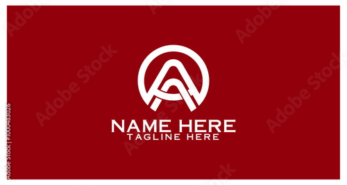 Letter AA Logo Design Vector typography and Creative Logo Concept