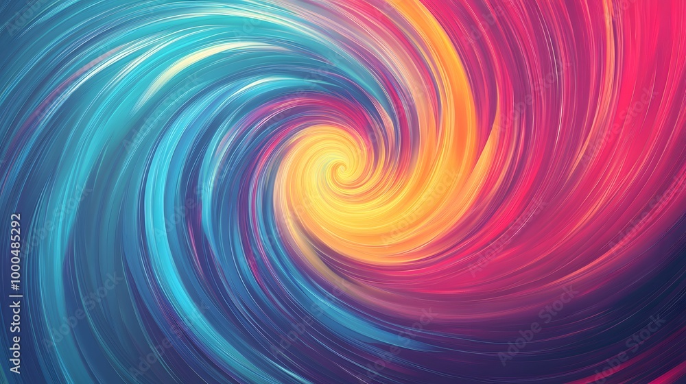 Abstract background with colorful spiral swirl lines. Abstract background with colorful spiral swirl lines.