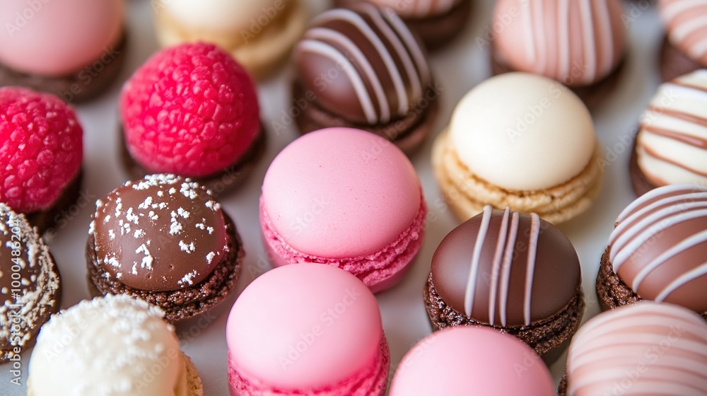 A delectable assortment of freshly baked pastries arranged beautifully on a rustic wooden table. A delectable assortment of freshly baked pastries arranged beautifully on a rustic wooden table.