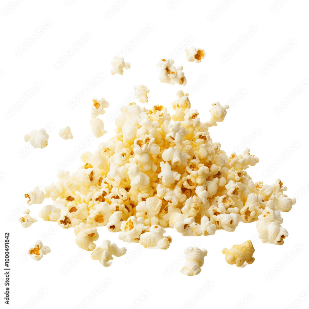 popcorn isolated on white